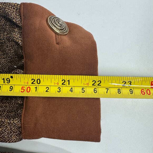 Vintage 1980 Brownstone Studio NY Shift Dress Velvet Collar Size 18P Lagenlook - Picture 10 of 10